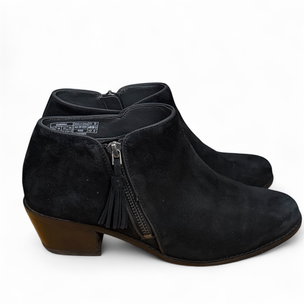 Vionic Black Suede Ankle Booties - image 1